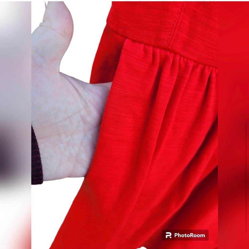 Madewell Abroad Red Ponte Sleeveless Dress - Picture 5 of 8